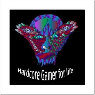 Hardcore gamer for live Posters and Art